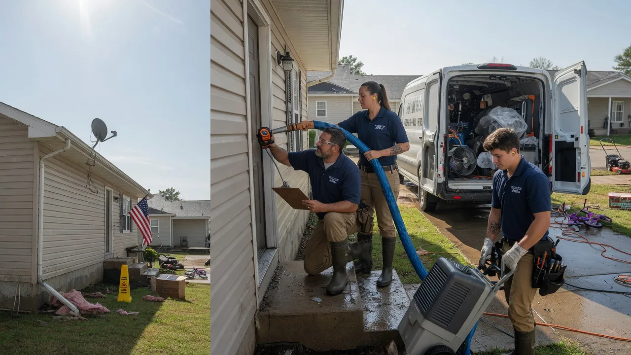 Ceiling Water Damage Restoration in Dupo, IL near me